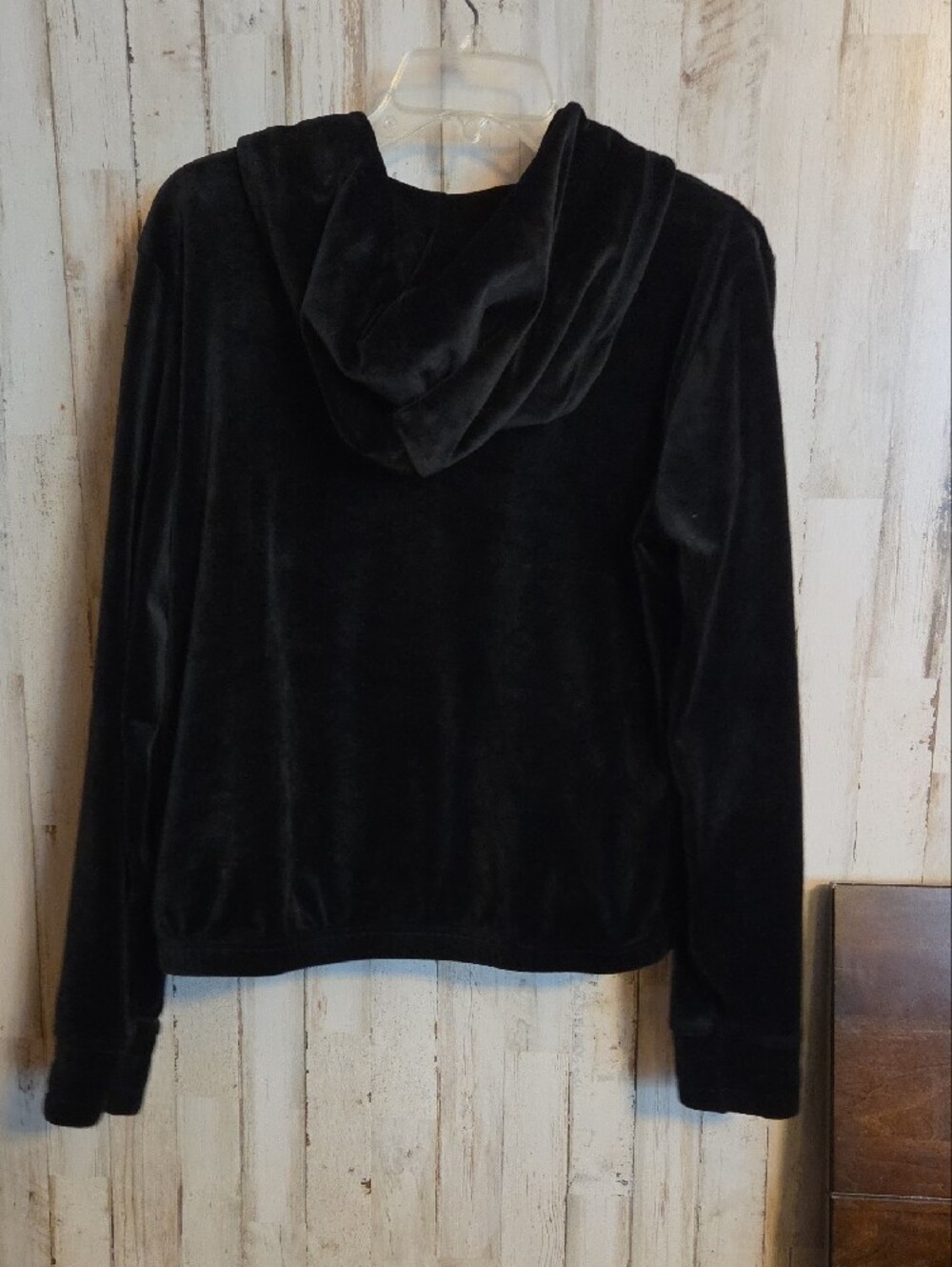 Fila Black Velour Half-Zip Hoodie Pullover - Picture 6 of 6